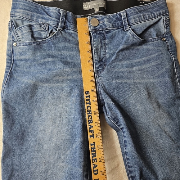 Wit & Wisdom Jeans 12 Skinny Denim Medium Blue Wash - Picture 3 of 11